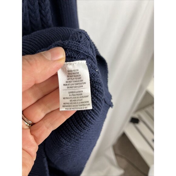 Levelwear Salute Sweater Mens Size M Cotton Cable Knit Preppy - Picture 6 of 13